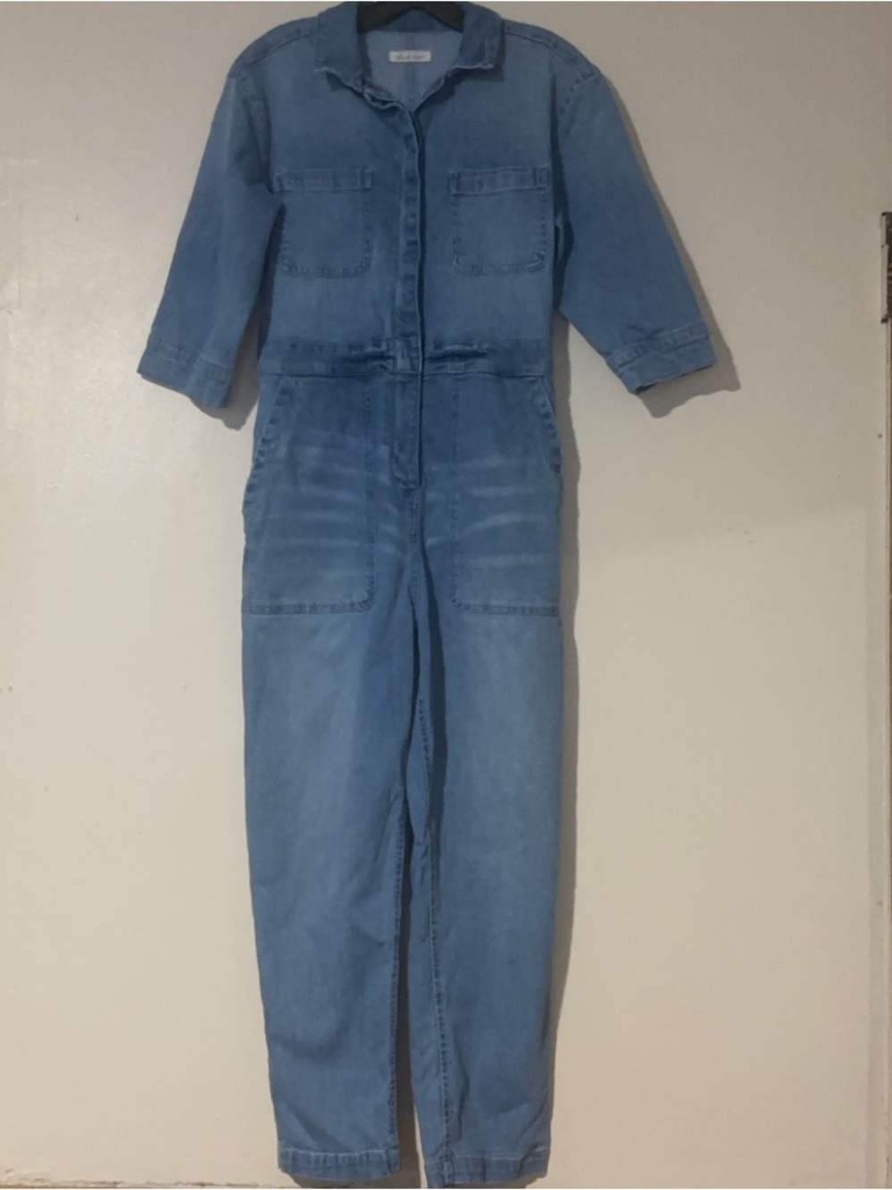 Casual Blue Denim Jumpsuit
